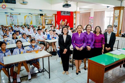 ภาพ No.105068:วันรวมพลังเด็กดี V-star ผู้นำฟื้นฟูศีลธรรมโลก จังหวัดภูเก็ต วันที่ 19 ธันวาคม พ.ศ. 2566 ณ โรงเรียนเมืองถลาง จ.ภูเก็ต