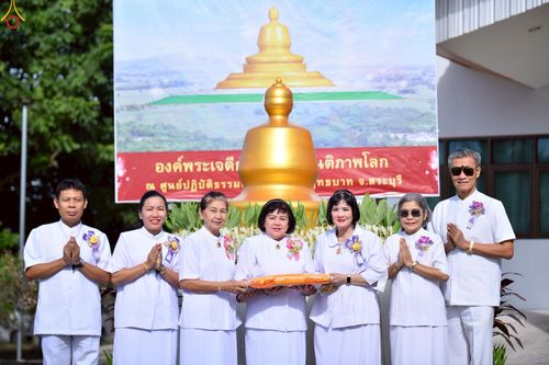 ภาพ No.241255:วันอาทิตย์ที่ 24 สิงหาคม พ.ศ.2568 พิธีปฐมผ้าป่าสถาปนาองค์พระเจดีย์เพื่อสร้างสันติภาพโลก พิธีไถ่ชีวิตโค สร้างมหากุศลด้วยการให้ชีวิตสัตว์เป็นทาน ณ ศูนย์ปฏิบัติธรรมสระบุรี อ.พระพุทธบาท จ.สระบุรี