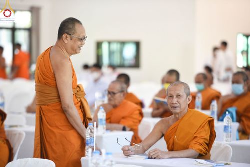 ภาพ No.103543:พิธีถวายจตุปัจจัย และภัตตาหารเป็นสังฆทาน , พิธีมอบอักษรสารตราตั้งฐานานุกรม และพัดยศ , การประชุมคณะสงฆ์ประจำจังหวัดสระบุรี  ณ ศูนย์ปฏิบัติธรรมจังหวัดสระบุรี อ.พระพุทธบาท จ.สระบุรี   วันอังคารที่ 19 ธันวาคม  พ.ศ. 2566