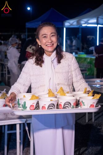 ภาพ No.119020:พิธีถวายภัตตาหารเป็นสังฆทาน แด่คณะพระธรรมยาตรา วันที่ 27 มกราคม พ.ศ. 2567 ณ อนุสรณ์สถานบางปลา จ.นครปฐม