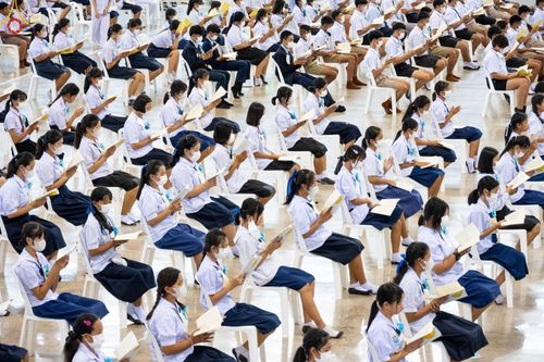 ภาพ No.89612:อบรมเชิงปฏิบัติการจัดกิจกรรมทอดกฐินสัมฤทธิ์ และพิธีมอบผ้าไตรประธานกฐินสัมฤทธิ์เด็กดี V-Star ประจำปีพุทธศักราช 2566  วันเสาร์ที่ 9 กันยายน พ.ศ. 2566 ณ สภาธรรมกายสากล วัดพระธรรมกาย จ.ปทุมธานี