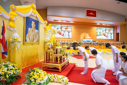 ภาพ No.84280:พิธีเจริญพระพุทธมนต์ ปฏิบัติธรรม เจริญสมาธิภาวนา เพื่อถวายพระพรชัยมงคล และถวายพระราชกุศลแด่พระบาทสมเด็จพระปรเมนทรรามาธิบดีศรีสินทรมหาวชิราลงกรณ พระวชิรเกล้าเจ้าอยู่หัว เนื่องในวันเฉลิมพระชนมพรรษา วันที่ 28 กรกฎาคม พ.ศ. 2566