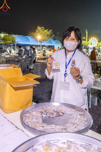 ภาพ No.113582:พิธีถวายภัตตาหารเป็นสังฆทาน แด่คณะพระธรรมยาตรา ปีที่ 12 วันที่ 17 มกราคม พ.ศ. 2567 ณ วัดโบสถ์(บน) บางคูเวียง จ.นนทบุรี