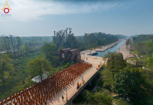 ภาพ No.131994:พิธีต้อนรับ พระ-สามเณร ธรรมยาตรา ในโครงการบรรพชา 1,250 รูป ณ แดนประสูติ สวนลุมพินี ประเทศเนปาล วันที่ 16-17 มีนาคม พ.ศ. 2567