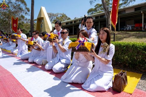 ภาพ No.99520:งานบุญพิธีทอดกฐินสามัคคี มหากาลทาน วัดพระธรรมกายซิดนีย์ เพื่อขยายอาคารปฏิบัติธรรม คุณยายอาจารย์มหารัตนอุบาสิกาจันทร์ ขนนกยูง วันที่ 12 พฤศจิกายน พ.ศ. 2566