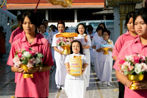 ภาพ No.113872:พิธีทอดผ้าป่าทำนุบำรุงศาสนสถาน ณ วัดอัมพวัน ต.บางม่วง อ.บางใหญ่ จ.นนทบุรี วันที่ 17 มกราคม พ.ศ. 2567