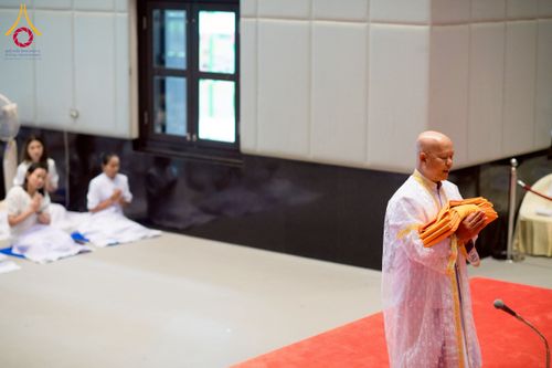 ภาพ No.223628:วันที่ 11 พฤษภาคม พ.ศ. 2568 พิธีบรรพชาของอุบาสก พิสิทธิ์ หมื่นแกล้ว  ณ วัดพระธรรมกาย