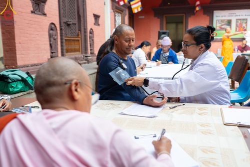 ภาพ No.313171:วันอังคารที่ 10 มีนาคม พ.ศ. 2569 ประมวลภาพบรรยากาศวันแรก โครงการบวชธรรมทายาท ประเทศเนปาล ณ วัดอเชศวร (Aksheswar Mahavihar )