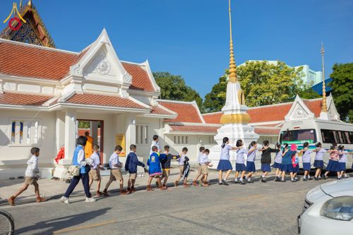 ภาพ No.197506:พิธีทอดผ้าป่าทำนุบำรุงศาสนสถาน ณ วัดโบสถ์(บน) ตำบลบางคูเวียง อำเภอบางกรวย จังหวัดนนทบุรี ในโครงการธรรมยาตรา กตัญญูบูชา มหาปูชนียาจารย์ พระมงคลเทพมุนี(สด จนฺทสโร) พระผู้ปราบมาร อนุสรณ์สถาน 7 แห่ง ปีที่ 13 วันที่ 17 มกราคม พ.ศ. 2568