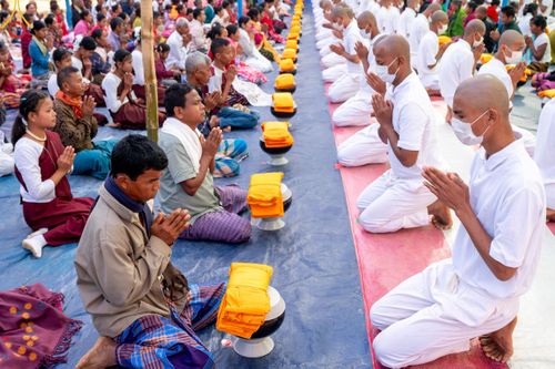 ภาพ No.130323:Photo Story ปฐมบรรพชาชาวพุทธมาร์มา Episode 3/5 วันที่ 9 กุมภาพันธ์ พ.ศ. 2567 ในโครงการบรรพชาสามเณร ครั้งแรกของชาวพุทธมาร์มา บังกลาเทศ ณ วัดธัมจักร อรัญกุฏิ เมืองรัมการ์ คาร์กาชารี บังกลาเทศ