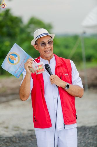 ภาพ No.246899:วันอาทิตย์ที่ 14 กันยายน พ.ศ. 2568 พิธีทอดผ้าป่า ซื้อดิน ปรับพื้นที่ลานธรรม  และพิธีกลั่นแผ่นดิน โปรยทราย สถาปนาองค์พระเจดีย์ เพื่อสร้างสันติภาพโลก  ณ ศูนย์ปฏิบัติธรรมสระบุรี อ.พระพุทธบาท จ.สระบุรี