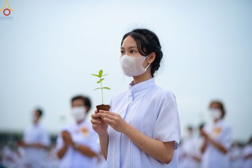 ภาพ No.90102:พิธีปลูกทรัพย์บานชื่น  เนื่องใน 139 ปี วันคล้ายวันเกิดด้วยรูปกายเนื้อ พระมงคลเทพมุนี (สด จนฺทสโร) พระผู้ปราบมาร วันอังคารที่ 10 ตุลาคม พ.ศ. 2566 ณ วัดพระธรรมกาย จ.ปทุมธานี