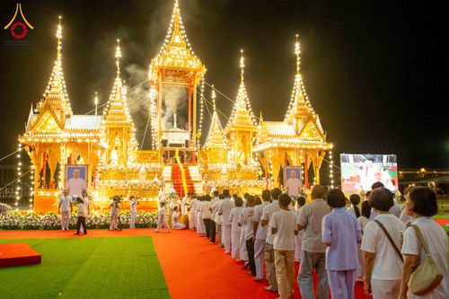 ภาพ No.316713:วันอาทิตย์ที่ 29 มีนาคม พ.ศ. 2569 พิธีทอดผ้าบังสุกุลและพิธีชำระร่าง โยมพ่อณรงค์ จินตมากุล  สิริอายุ 99 ปี 11 เดือน โยมบิดา พระครูปลัดรัตนวีรวัฒน์ (รังสฤษดิ์ อิทฺธิจินตโก) ที่ปรึกษาเจ้าคณะจังหวัดปทุมธานี เจ้าอาวาสวัดพระธรรมกาย  ณ ฌาปนสถานชั่วคราว ทางเข้า 