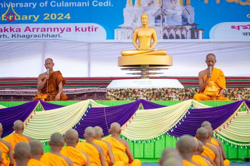 ภาพ No.131180:Photo Story ปฐมบรรพชาชาวพุทธมาร์มา Episode 4/5 วันที่ 13 กุมภาพันธ์พ.ศ. 2567 ณ วัดธัมจักร อรัญกุฏิ บังกลาเทศ