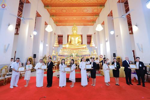 ภาพ No.289069:วันพุธที่ 17 ธันวาคม พ.ศ.2568 กิจกรรมเยาวชนไทยรวมใจทำความดี "เด็กดีมหานคร ต้นแบบด้านศีลธรรม" แข่งขันสอบตอบปัญหาศีลธรรมในพระพุทธศาสนา ครั้งที่ 7 และวันรวมพลังเด็กดี V-Star ประจำปี 2568 ณ วัดมหาธาตุยุวราชรังสฤษฎิ์ราชวรมหาวิหาร กรุงเทพมหานคร