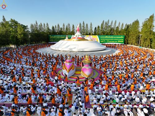 ภาพ No.289728:วันที่ 7 มกราคม พ.ศ. 2569 พิธีต้อนรับพระธรรมยาตรา ณ อนุสรณ์สถานลำดับที่ 2 สถานที่ตั้งมโนปณิธานบวชตลอดชีวิต อนุสรณ์สถานคลองบางนางแท่น อ.สามพราน จ.นครปฐม ในโครงการธรรมยาตรา กตัญญูบูชา มหาปูชนียาจารย์ พระมงคลเทพมุนี(สด จนฺทสโร) พระผู้ปราบมาร อนุสรณ์สถาน 7 แ