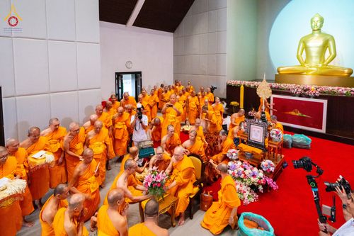 ภาพ No.332417:วันเสาร์ที่ 6 มิถุนายน พ.ศ.2569 พิธีต้อนรับสัญญาบัตร พัดยศ พระราชภาวนาวชิรวิเทศ วิ. ณ อุโบสถพระไตรปิฏก วัดพระธรรมกาย