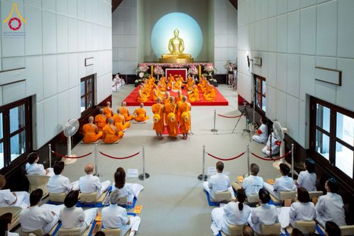 ภาพ No.223798:วันอาทิตย์ที่ 11 พฤษภาคม พ.ศ. 2568 พิธีอุปสมบทสามเณรเปรียญธรรมอุปสมบทอุทิศชีวิต 9 รูป อุบาสก 1 ท่าน ณ อุโบสถพระไตรปิฏกวัดพระธรรมกาย