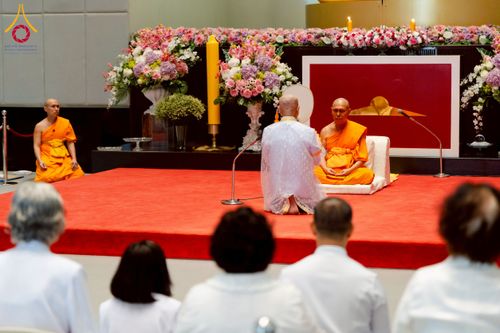 ภาพ No.223630:วันที่ 11 พฤษภาคม พ.ศ. 2568 พิธีบรรพชาของอุบาสก พิสิทธิ์ หมื่นแกล้ว  ณ วัดพระธรรมกาย