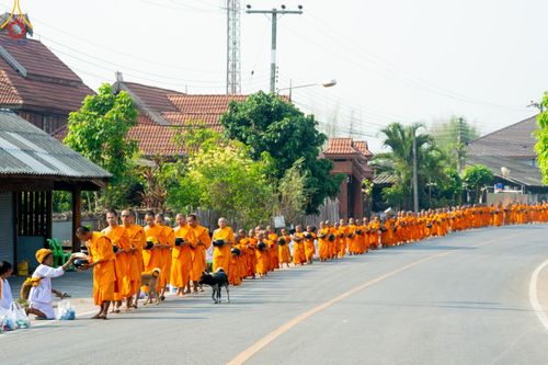 ภาพ No.62309:Photo Story  มหัศจรรย์วัดดงดินแดง Episode 4 กิจกรรมตักบาตรฉลองพระ-เณรกว่า 500 รูป