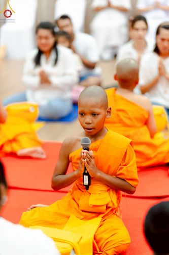 ภาพ No.216555:วันอังคารที่ 8 เม.ย. พ.ศ. 2568 พิธีบรรพชาสามเณร ณ ศูนย์ปฏิบัติธรรมเขาคิชฌกูฏ จันทบุรี