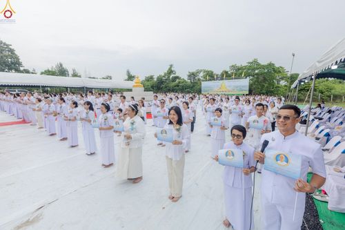 ภาพ No.246893:วันอาทิตย์ที่ 14 กันยายน พ.ศ. 2568 พิธีทอดผ้าป่า ซื้อดิน ปรับพื้นที่ลานธรรม  และพิธีกลั่นแผ่นดิน โปรยทราย สถาปนาองค์พระเจดีย์ เพื่อสร้างสันติภาพโลก  ณ ศูนย์ปฏิบัติธรรมสระบุรี อ.พระพุทธบาท จ.สระบุรี