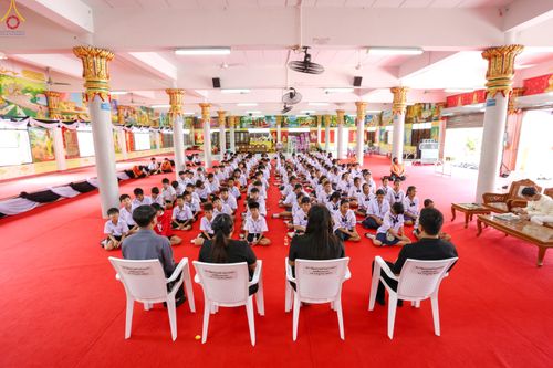 ภาพ No.338541:วันที่ 2-3 กรกฎาคม พ.ศ.2569 โครงการอบรมคุณธรรม จริยธรรมและความดีสากล ประจำปีการศึกษา2569 นักเรียนกว่า 150 คน  ณ วัดราษฎร์บูรณะ (วัดบางปลา) ต.บางปลา อ.บางพลี จ.สมุทรปราการ