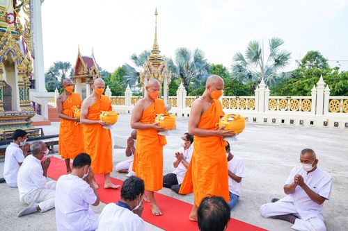 พิธีอุปสมบทวัดธัญญะผล จ.ปทุมธานี รับบุญจัดงานโดย สำนักต่างประเทศ เมื่อวันที่ 13 ธันวาคม พ.ศ. 2565