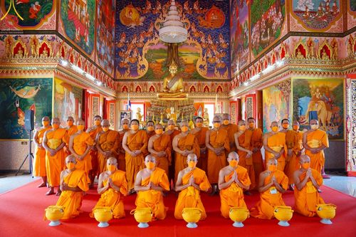 ภาพ No.66982:พิธีอุปสมบทวัดละหาร อ.บางบัวทอง    จ.นนทบุรี รับบุญจัดงานโดย สำนักต่างประเทศ เมื่อวันที่ 7 ธันวาคม พ.ศ. 2565