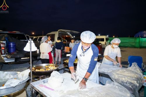 ภาพ No.74086:พิธีถวายภัตตาหารเป็นสังฆทาน แด่คณะพระธรรมยาตราฯ ในโครงการธรรมยาตรากตัญญูบูชา มหาปูชนียาจารย์ พระมงคลเทพมุนี(สด จนฺทสโร) พระผู้ปราบมาร อนุสรณ์สถาน 7 แห่ง ปีที่ 11 วันที่ 25 มกราคม พ.ศ. 2566