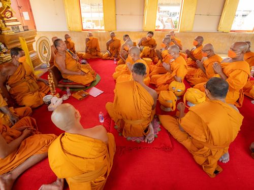 ภาพ No.66810:พิธีอุปสมบท วัดแจ่มราษฎร์ศรัทธาธรรม(วัดสีล้ง) จ.สมุทรปราการ  รับบุญจัดงานโดย สำนักกัลยาณมิตร ภาคนครหลวง 6 เมื่อวันที่ 7 ธันวาคม พ.ศ. 2565