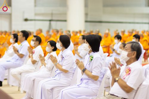 ภาพ No.90770:พิธีบำเพ็ญกุศลสวดพระอภิธรรม  อุบาสกถาวร พรหมถาวร (อุบาสกผู้ปั้นพระ) คืนที่ 3 วันจันทร์ที่ 16 ตุลาคม พ.ศ. 2566 ณ ห้องแก้วสารพัดนึก 1 สภาธรรมกายสากล วัดพระธรรมกาย จ.ปทุมธานี