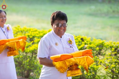 ภาพ No.314075:วันจันทร์ที่ 16 มีนาคม พ.ศ. 2569 พิธีเวียนเทียนประทักษิณ และพิธีบรรพชาสามเณร 500 รูป ณ วิหารมายาเทวี ประเทศเนปาล