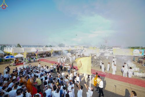 ภาพ No.79558:พิธีเททองหล่อพระประธาน ประจำอุโบสถวัดสายสุวพรรณ ณ มณฑลพิธีฯ ธรรมอุทยาน สัตตมหาสถาน หน้าอุโบสถวัดสายสุวพรรณ ต.คลองสี่ อ.คลองหลวง จ.ปทุมธานี วันเสาร์ที่ 1 เมษายน พ.ศ. 2566