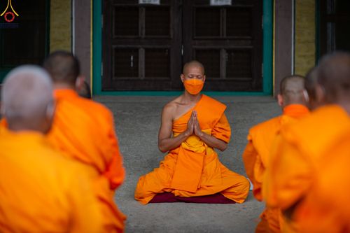 ภาพ No.80024:สามเณรฟังธรรม ปฎิบัติธรรม ในโครงการบรรพชาสามเณรหมู่ ประเทศเนปาล วันที่ 20 มีนาคม พ.ศ.2566