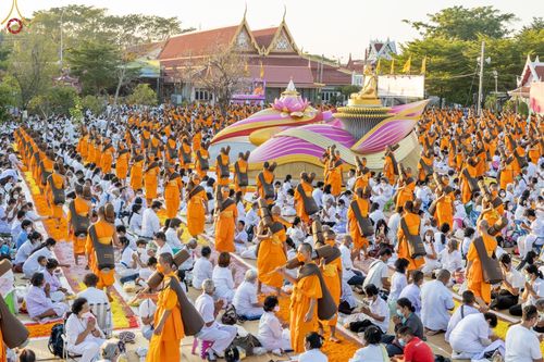 ภาพ No.70909:พิธีต้อนรับพระธรรมยาตรา ในโครงการธรรมยาตรากตัญญูบูชา มหาปูชนียาจารย์ พระมงคลเทพมุนี(สด จนฺทสโร) พระผู้ปราบมาร อนุสรณ์สถาน 7 แห่ง ปีที่ 11 วันที่ 14 มกราคม พ.ศ. 2566 ณ อนุสรณ์สถานลำดับที่ 3 สถานที่เกิดในเพศสมณะ วัดสองพี่น้อง อ.สองพี่น้อง จ.สุพรรณบุรี