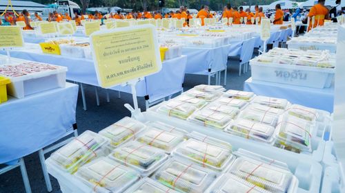 ภาพ No.71514:พิธีถวายภัตตาหารเป็นสังฆทาน แด่คณะพระธรรมยาตราฯ ในโครงการธรรมยาตรากตัญญูบูชา มหาปูชนียาจารย์ พระมงคลเทพมุนี(สด จนฺทสโร) พระผู้ปราบมาร อนุสรณ์สถาน 7 แห่ง ปีที่ 11 วันที่ 16 มกราคม พ.ศ. 2566