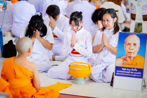 ภาพ No.215874:วันเสาร์ที่ 5 เมษายน พ.ศ. 2568 พิธีขอบรรพชา พิธีขอสรณคมน์และศีล  พิธีขอนิสสัย พิธีถวายบาตร ในโครงการบรรพชาสามเณรฟื้นฟูพระพุทธศาสนาทั่วไทย , โครงการหน่อแก้วเปรียญธรรม รุ่นที่ 13 ,  โครงการสามเณรยุวธรรมทายาท รุ่นที่ 33 , โครงการสามเณรมัชฌิมธรรมทายาท รุ่นที