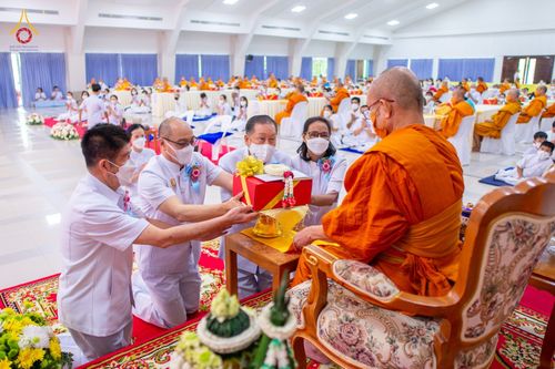 ภาพ No.76496:พิธีเจริญพระพุทธมนต์และถวายสังฆทาน  ทำบุญครบ 10 ปี ศูนย์ปฏิบัติธรรมบ้านช่องลม ต.บางบุตร อ.บ้านค่าย จ.ระยอง วันเสาร์ที่ 18 กุมภาพันธ์ พ.ศ. 2566