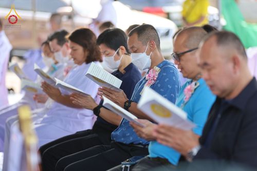 ภาพ No.75805:พิธีเปิดศูนย์ปฎิบัติธรรมและอบรมเยาวชน ,  พิธีทอดผ้าป่าเพื่อถมที่ดินเป็นปฐมฤกษ์  วันอาทิตย์ที่ 12 กุมภาพันธ์ พ.ศ. 2566  ณ ศูนย์ปฏิบัติธรรมและอบรมเยาวชนเมืองยะลา