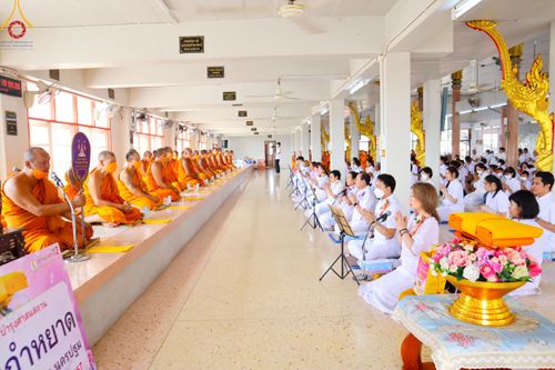 พิธีทอดผ้าป่าทำนุบำรุงศาสนสถาน ณ วัดรางกำหยาด ต.บางภาษี อ.บางเลน จ.นครปฐม วันที่ 23 มกราคม พ.ศ. 2567