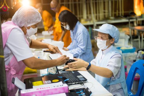 ภาพ No.109146:พิธีถวายภัตตาหารเป็นสังฆทาน แด่คณะพระธรรมยาตราฯ วันที่ 10 มกราคม พ.ศ. 2567 ณ อนุสรณ์สถานคลองบางนางแท่น อ.สามพราน จ.นครปฐม