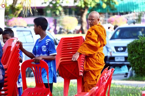 ภาพ No.236772:วันที่ 26-27 กรกฎาคม พ.ศ. 2568 ภาพการเตรียมงาน - เก็บงาน มหาสังฆทานครั้งยิ่งใหญ่ ตักบาตรพระ 1,000 รูป ทำบุญเมืองพัทลุง