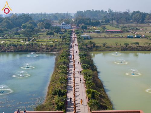 ภาพ No.132007:พิธีต้อนรับ พระ-สามเณร ธรรมยาตรา ในโครงการบรรพชา 1,250 รูป ณ แดนประสูติ สวนลุมพินี ประเทศเนปาล วันที่ 16-17 มีนาคม พ.ศ. 2567