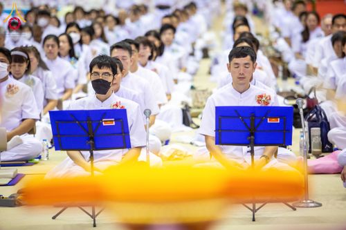 ภาพ No.134011:พิธีบูชาข้าวพระ  ในวันอาทิตย์ต้นเดือนที่ 7 เมษายน พ.ศ. 2567 ณ วัดพระธรรมกาย จ.ปทุมธานี