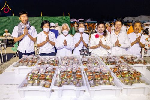 ภาพ No.117375:พิธีถวายภัตตาหารเป็นสังฆทาน แด่คณะพระธรรมยาตรา วันที่ 23 มกราคม พ.ศ. 2567 ณ อนุสรณ์สถานบางปลา อ.บางเลน จ.นครปฐม