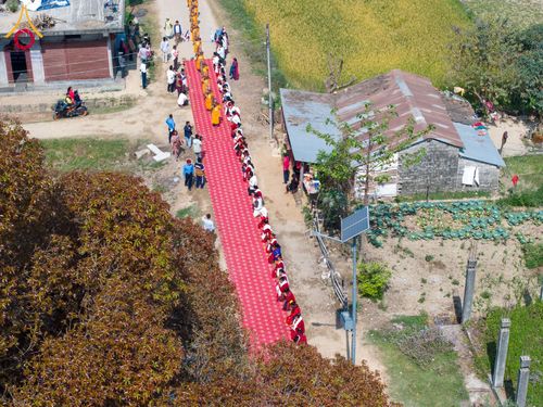 ภาพ No.132311:พิธีจุดโคมประทีปถวายเป็นพุทธบูชา ในโครงการบรรพชา 1,250 รูป ณ แดนประสูติ สวนลุมพินี ประเทศเนปาล วันที่ 17 มีนาคม พ.ศ. 2567