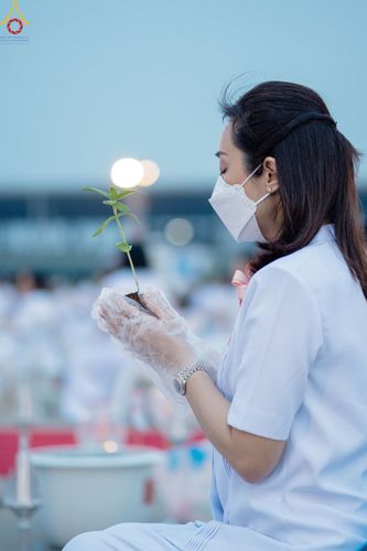 ภาพ No.90172:พิธีปลูกทรัพย์บานชื่น  เนื่องใน 139 ปี วันคล้ายวันเกิดด้วยรูปกายเนื้อ พระมงคลเทพมุนี (สด จนฺทสโร) พระผู้ปราบมาร วันอังคารที่ 10 ตุลาคม พ.ศ. 2566 ณ วัดพระธรรมกาย จ.ปทุมธานี