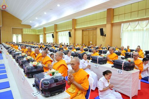 ภาพ No.89806:พิธีวางแผ่นจารึกชื่อ เพื่อนำไปประดิษฐานไว้ในฐานองค์พระประธาน เนื่องในโอกาสครบรอบ 10 ปี ศูนย์ปฏิบัติธรรมนครราชสีมา วันอาทิตย์ที่ 24 กันยายน พ.ศ. 2566