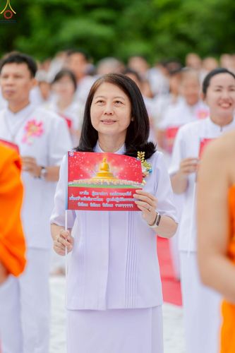 ภาพ No.246903:วันอาทิตย์ที่ 14 กันยายน พ.ศ. 2568 พิธีทอดผ้าป่า ซื้อดิน ปรับพื้นที่ลานธรรม  และพิธีกลั่นแผ่นดิน โปรยทราย สถาปนาองค์พระเจดีย์ เพื่อสร้างสันติภาพโลก  ณ ศูนย์ปฏิบัติธรรมสระบุรี อ.พระพุทธบาท จ.สระบุรี